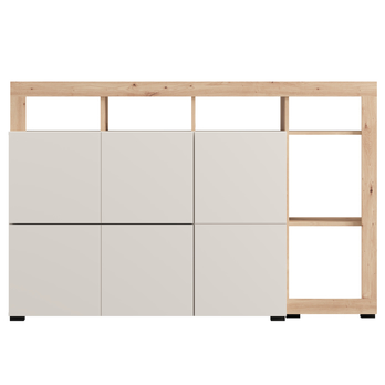 Komoda ARGYLL 154 2Z1D kašmírová/dub artisan 6