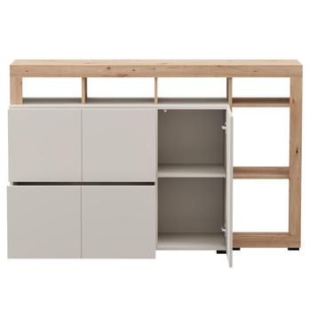Komoda ARGYLL 154 2Z1D kašmírová/dub artisan 7