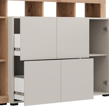 Komoda ARGYLL 154 2Z1D kašmírová/dub artisan 8