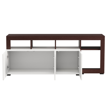 TV komoda ARGYLL 154 bílá/tmavý dub 7