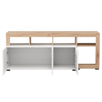 TV komoda ARGYLL 154 bílá/dub artisan 2
