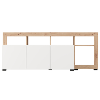 TV komoda ARGYLL 154 bílá/dub artisan 5