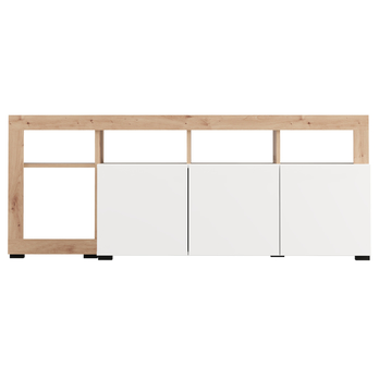 TV komoda ARGYLL 154 bílá/dub artisan 6