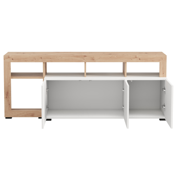 TV komoda ARGYLL 154 bílá/dub artisan 7
