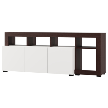 TV komoda ARGYLL 154 bílá/tmavý dub 4