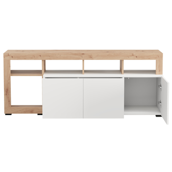 TV komoda ARGYLL 154 bílá/dub artisan 2
