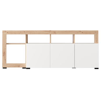 TV komoda ARGYLL 154 bílá/dub artisan 5