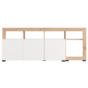 TV komoda ARGYLL 154 bílá/dub artisan 6