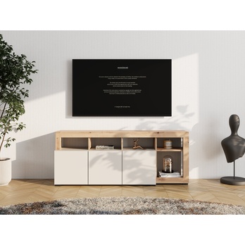 TV komoda ARGYLL 154 kašmírová/dub artisan 3