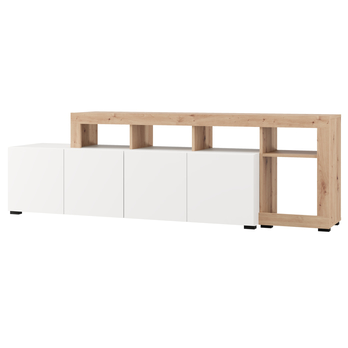 TV komoda ARGYLL 192 2Z bílá/dub artisan 4