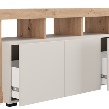 TV komoda ARGYLL 192 2Z kašmírová/dub artisan 8