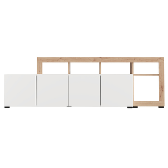 TV komoda ARGYLL 192 bílá/dub artisan 5