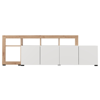 TV komoda ARGYLL 192 bílá/dub artisan 6