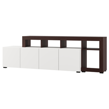 TV komoda ARGYLL 192 bílá/tmavý dub 4