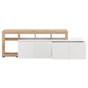 TV komoda ARGYLL 192 bílá/dub artisan 2