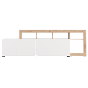 TV komoda ARGYLL 192 bílá/dub artisan 6