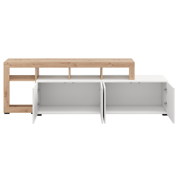 TV komoda ARGYLL 192 bílá/dub artisan 2