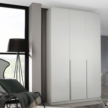Šatní skříň ARIANNA alpská bílá/vysoký lesk, 3 dveře 1