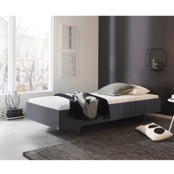 Postel ARIZONA III šedá vysoký lesk, 90x200 cm 1