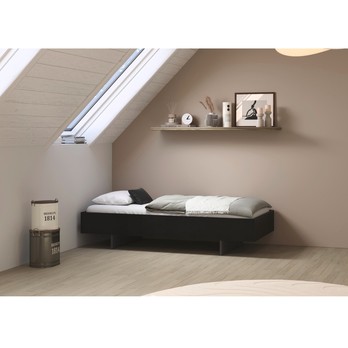 Postel ARIZONA III šedá vysoký lesk, 90x200 cm 3