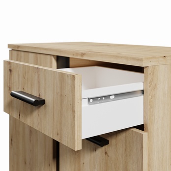 Komoda ARLANA 2 dub artisan/černá 4