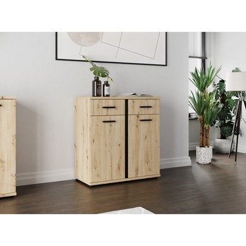 Komoda ARLANA 2 dub artisan/černá 1