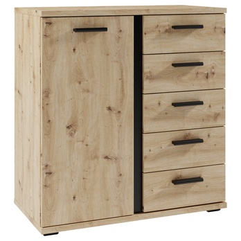 Komoda ARLANA 3 dub artisan/černá 3