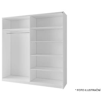 Šatní skříň se zrcadlem ARSALA dub sonoma 2