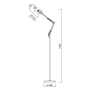 Stojací lampa ARTEMIA bílá 1