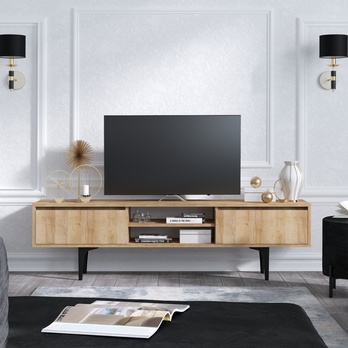 TV komoda ARTEMIS dub/černá 1