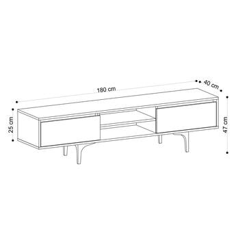 TV komoda ARTEMIS dub/černá 3