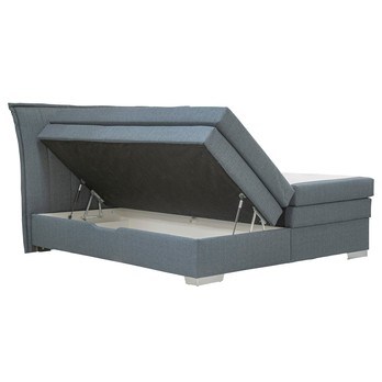 Postel boxspring ARTHUR šedomodrá, 180x200 cm 1