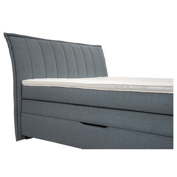 Postel boxspring ARTHUR šedomodrá, 180x200 cm 2
