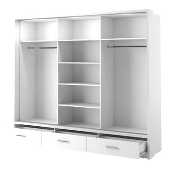 Šatní skříň s osvětlením ARTI AR-01 bílá 3