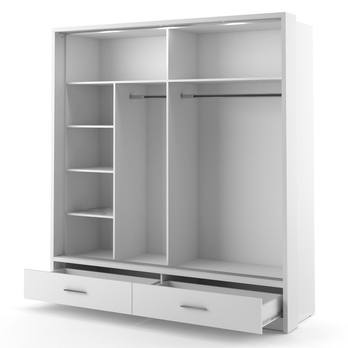 Šatní skříň s osvětlením ARTI AR-05 bílá 2