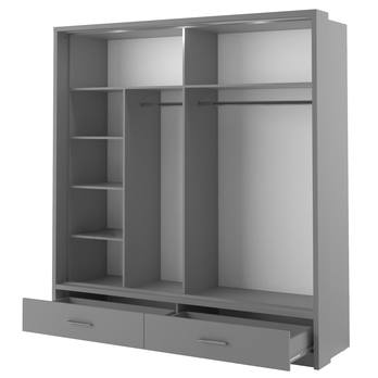 Šatní skříň s osvětlením ARTI AR-05 šedá 2
