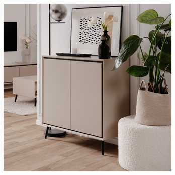 Komoda  ARTURO 01A písková/černá 1