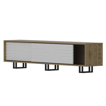 TV komoda ASKAL dub/bílá 2