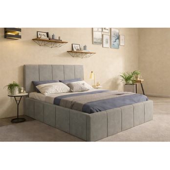 Postel s roštem ASTORIA šedá, 160x200 cm 5