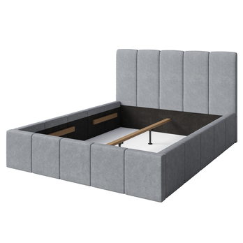 Postel s roštem ASTORIA šedá, 160x200 cm 3