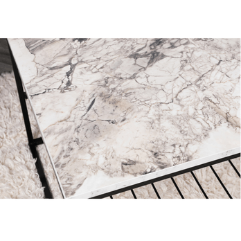 Konferenční stolek ASUDE bílá/černá 2