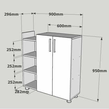 Botníková komoda ASUS bílá 4
