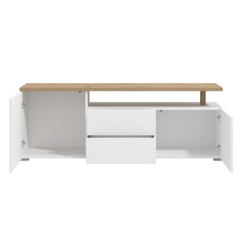 TV stolek ATERNO bílá/dub artisan 2