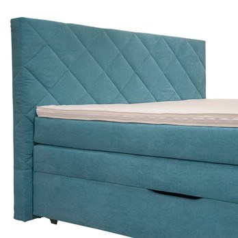 Postel boxspring ATIKA tyrkysová, 180x200 cm 2