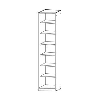 Šatní skříň AULIN dub sonoma, šířka 45 cm 2