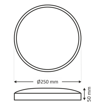 Stropní svítidlo AVEN zlatá, průměr 25 cm 3