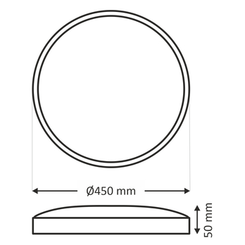 Stropní svítidlo AVEN zlatá, průměr 45 cm 3
