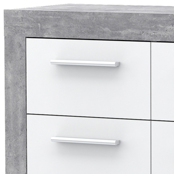 Komoda BACCIO 221 bílá/beton 2