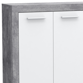 Komoda BACCIO 241 bílá/beton 2