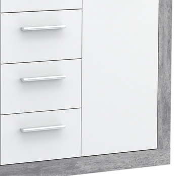Komoda BACCIO 241 bílá/beton 3